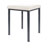 stool robusta with cushion, L x B 40 x 40 cm, frame color anthrazite
