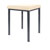 stool robusta with cushion, L x B 40 x 40 cm, frame color anthrazite