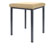 stool robusta with cushion, L x B 40 x 40 cm, frame color anthrazite
