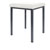stool robusta with cushion, L x B 40 x 40 cm, frame color anthrazite