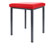 stool robusta with cushion, L x B 40 x 40 cm, frame color anthrazite