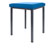 stool robusta with cushion, L x B 40 x 40 cm, frame color anthrazite