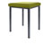 stool robusta with cushion, L x B 40 x 40 cm, frame color anthrazite