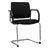 Cantilever chair with cushion and armrest