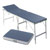Portable Massage Table alumed incl. headboard, LxWxH 184x55x70-79 cm
