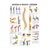 Wall chart - Right or wrong for your back, - LxW 100x70 cm