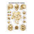 Wall chart - skull and skull bones - LxW 100x70 cm