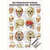 Wall chart - The skull - muscle insertions and origins - , LxW 100x70 cm