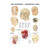 Mini-poster - head-acupuncture - L x W 34x24 cm