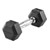 Hex rubber compact dumbbell, 2 kg, piece