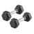 Hex rubber compact dumbbell, 2 kg, piece