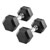 Hex rubber compact dumbbell, 5 kg, piece