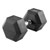Hex rubber compact dumbbell, 25 kg, piece