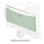 Bed end 80 cm, RAL for Lojer hospital bed