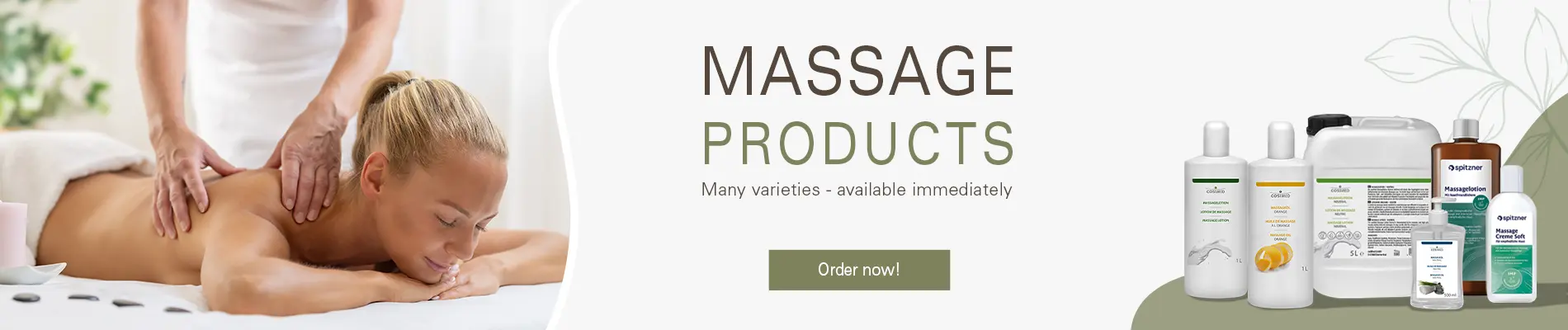 Promo banner: Massage products at Sport-Tec