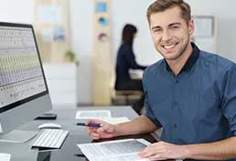 Mitarbeiter in der Verwaltung