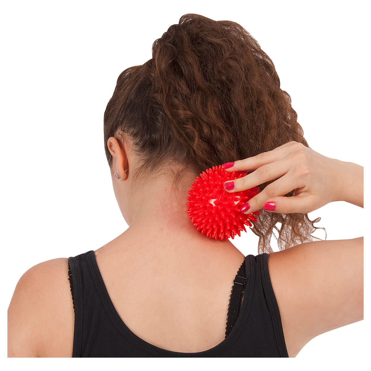 spiky massage ball o 9 cm red buy online sport tec
