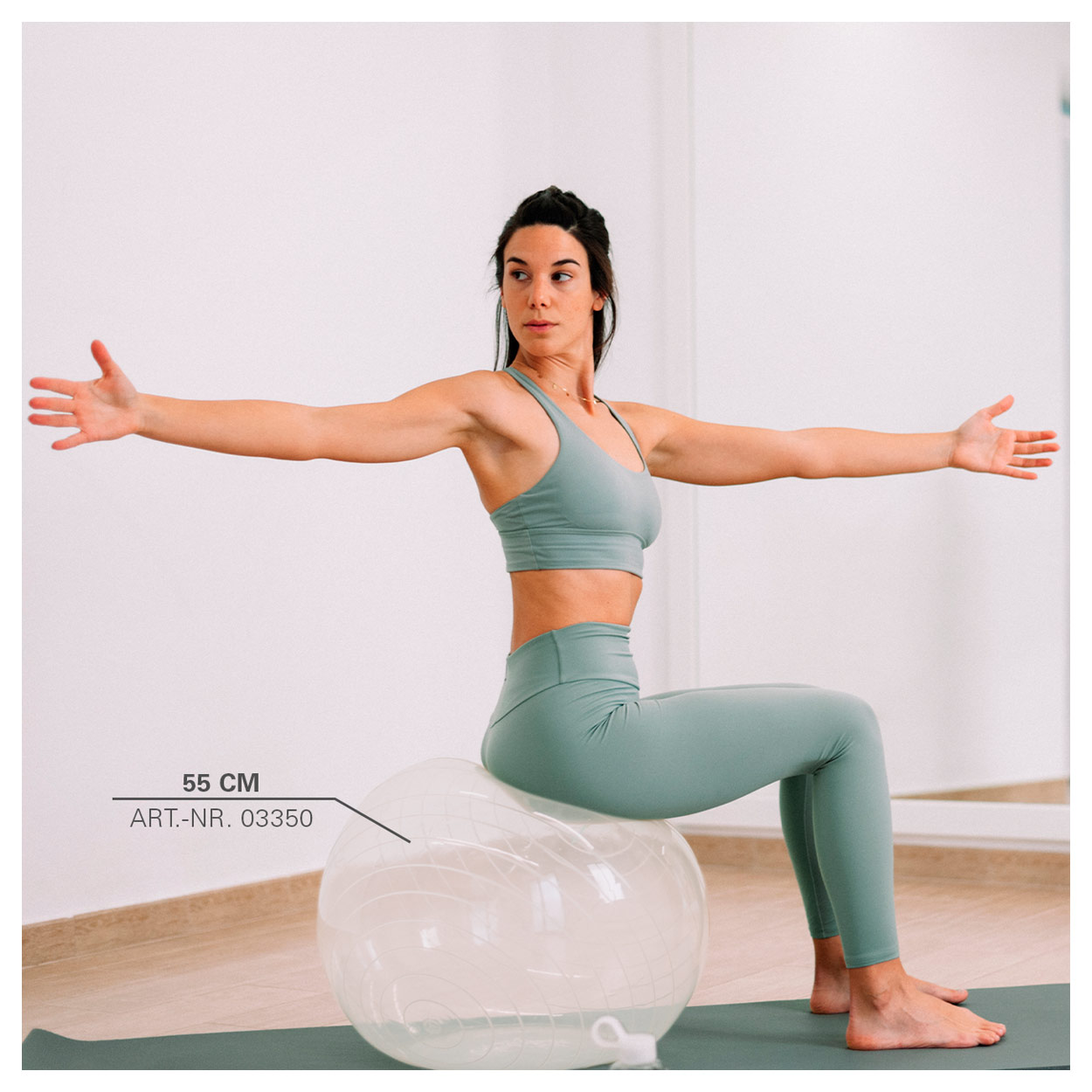 Opti ball exercise ball transparent 65 cm buy online Sport Tec