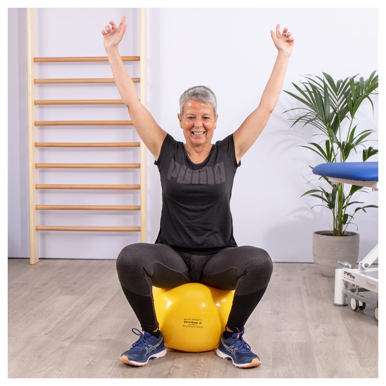 Sit n top gym ball