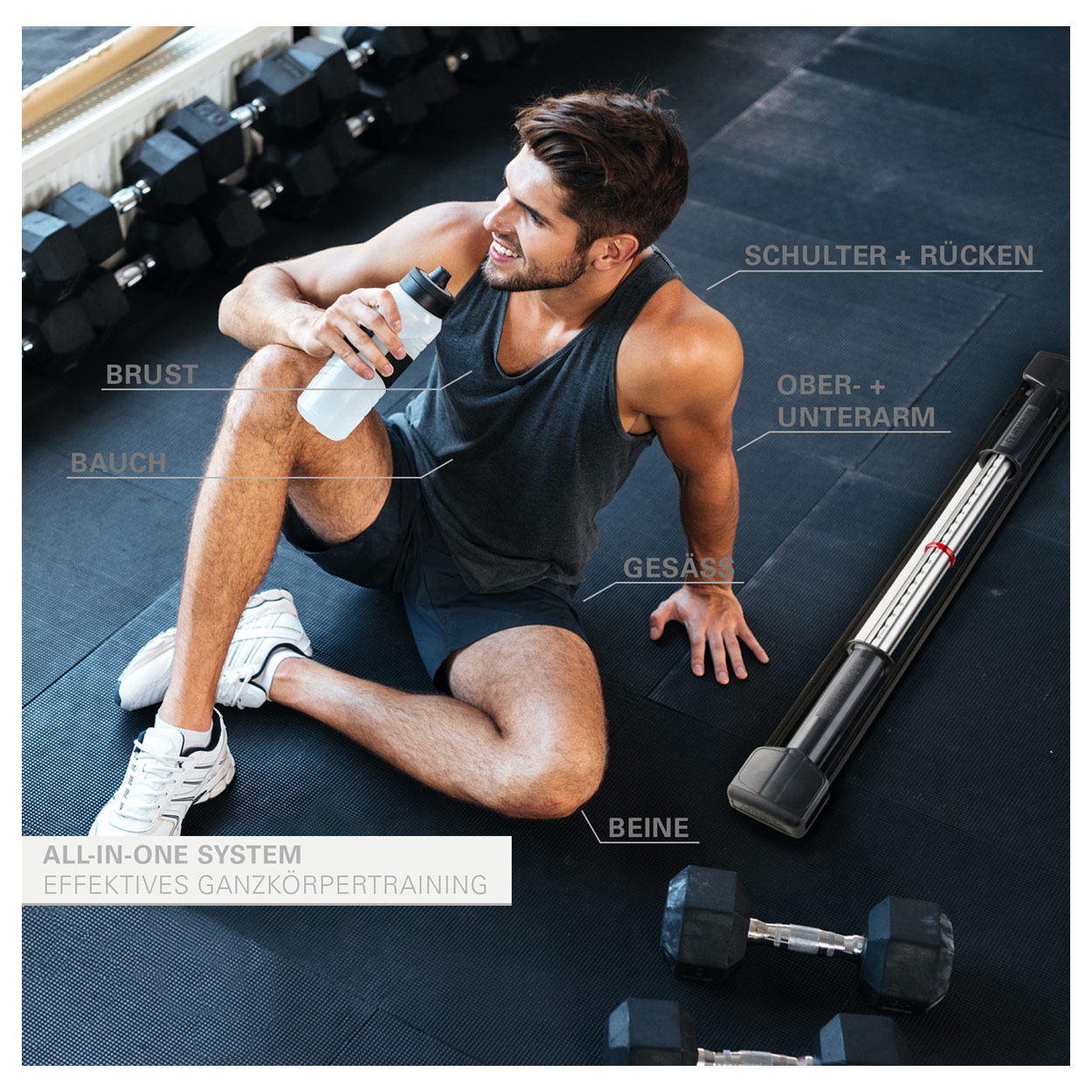 Expander Fitness 5 Bänder Verstellbar Training Für Sport Gymnastik Muskelaufbau 