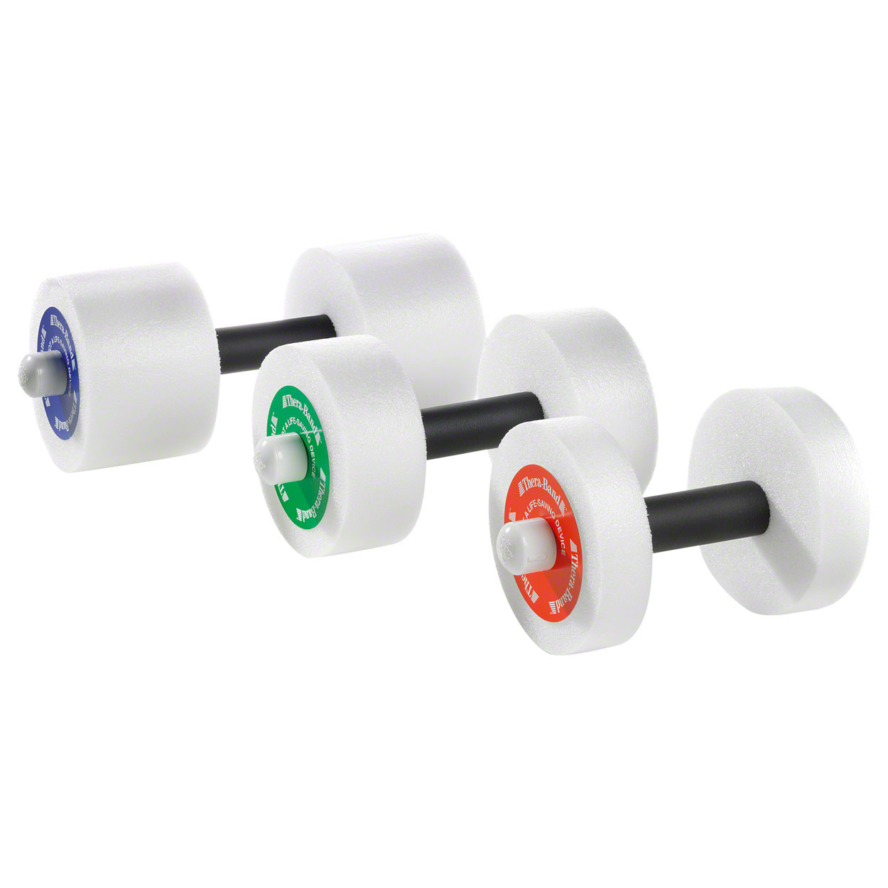 TheraBand water dumbbells heavy, blue, Ø 15 cm, pair buy online
