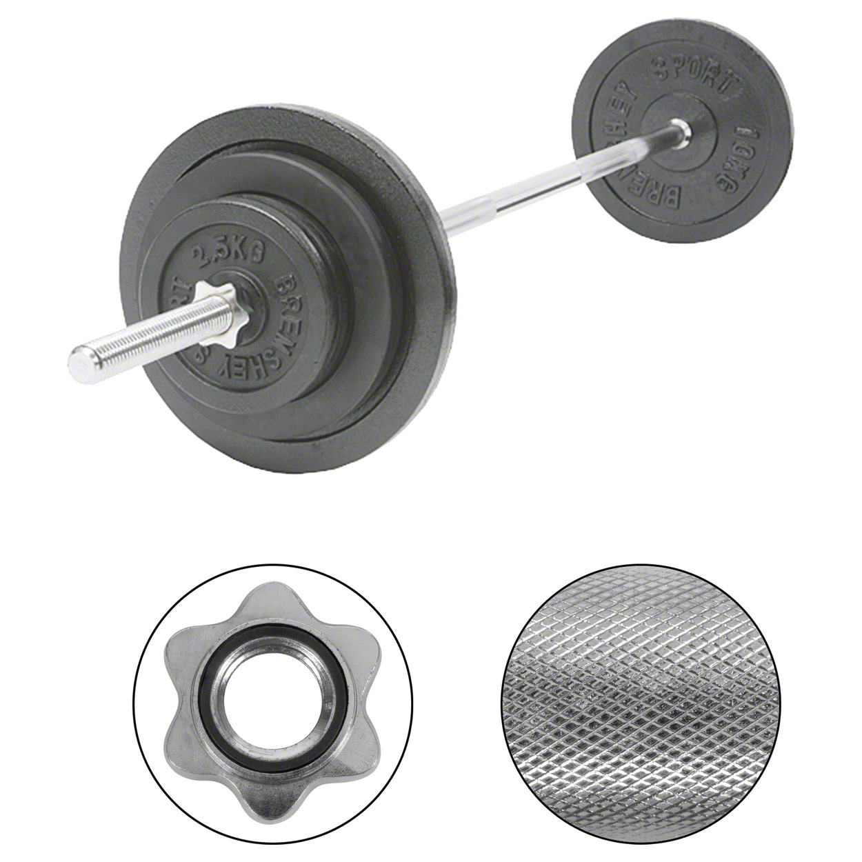 Barbell Set, 50 kg, 9 pcs. buy online SportTec