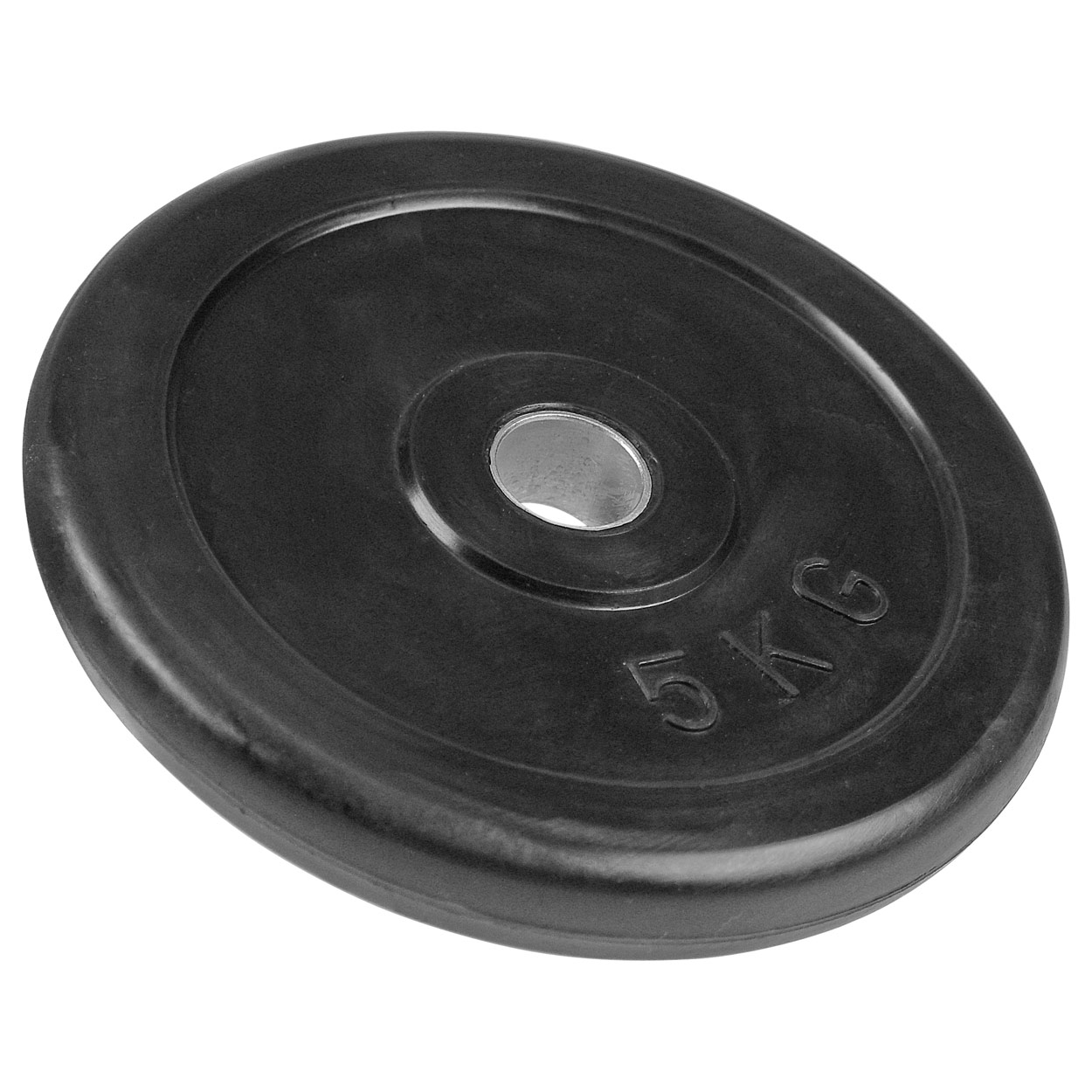 GetFit weight plate made of rubber, Ø 3 cm, 5 kg, 1 piece