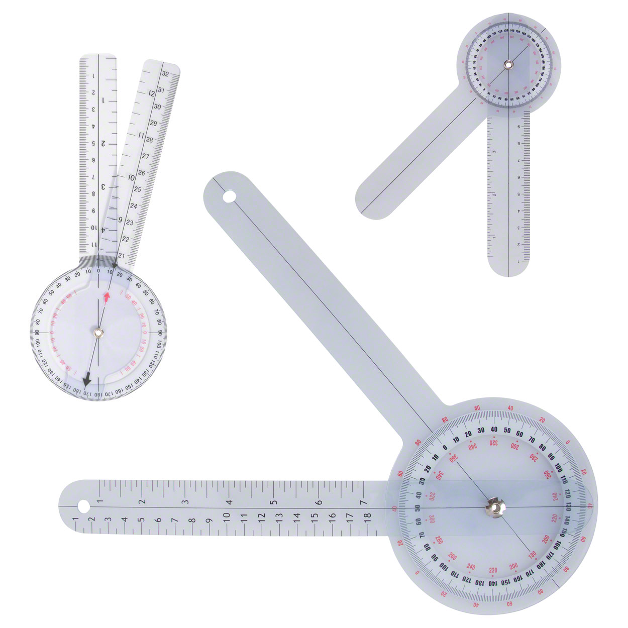 Goniometer ProtractorSet, 3parts