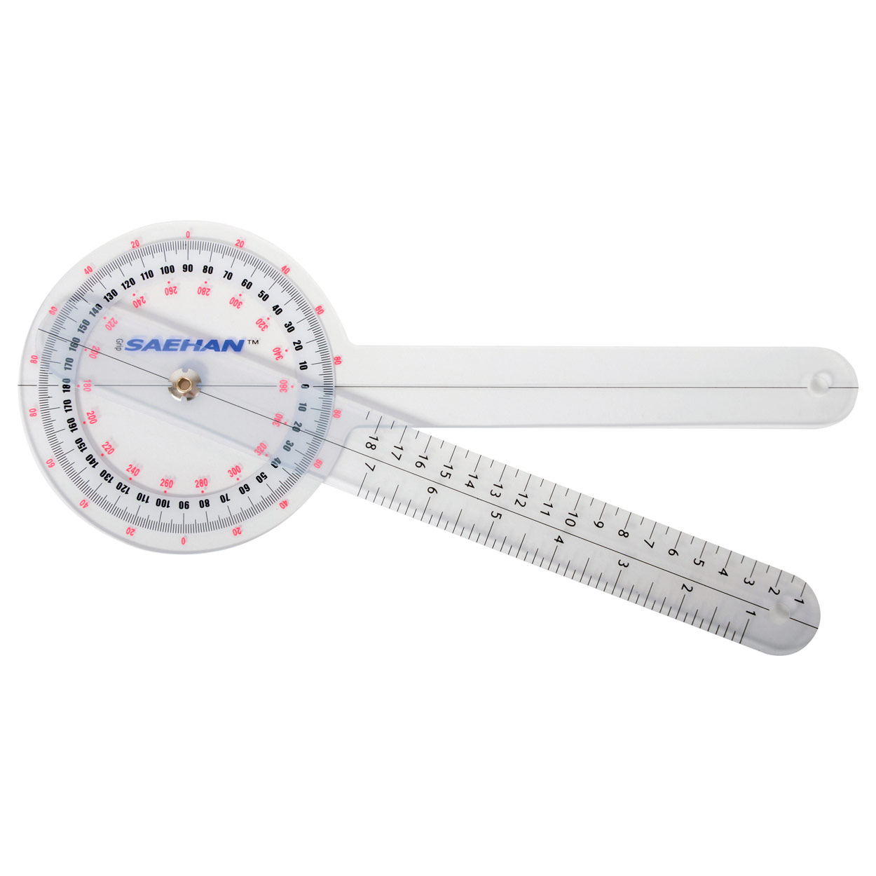 Goniometer protractor, leg length 30 cm
