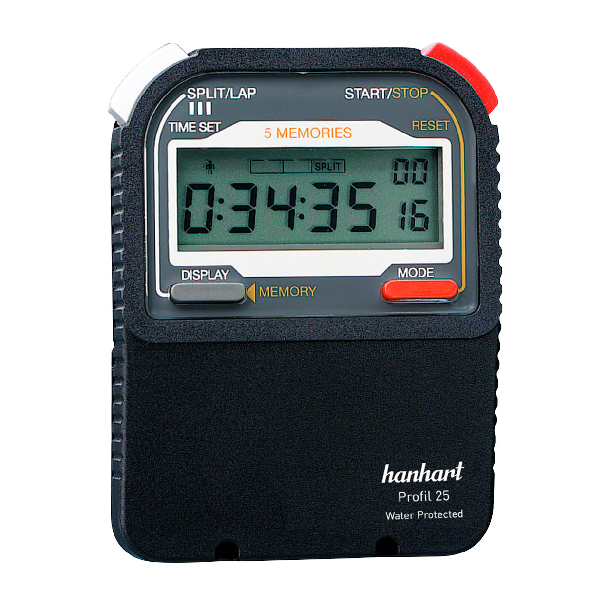 Hanhart stopwatch Profile 25 digital, incl. battery 1/100 sec.