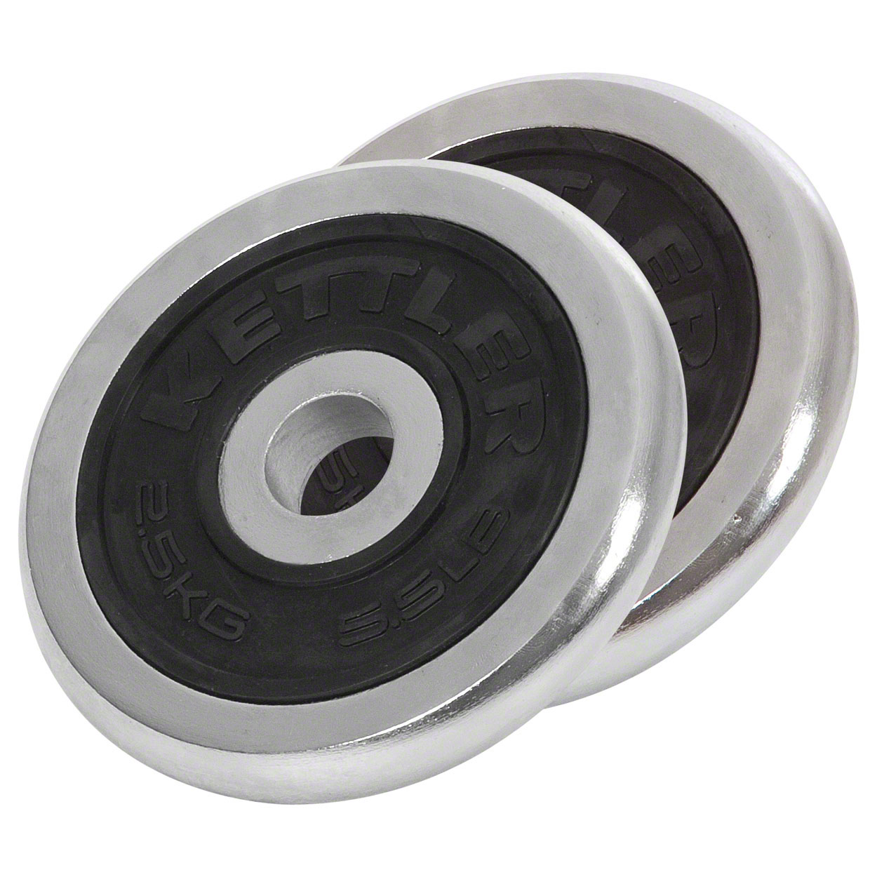 KETTLER dumbbell weight chrome rubber O 3 cm 2.5 kg pair buy online Sport Tec
