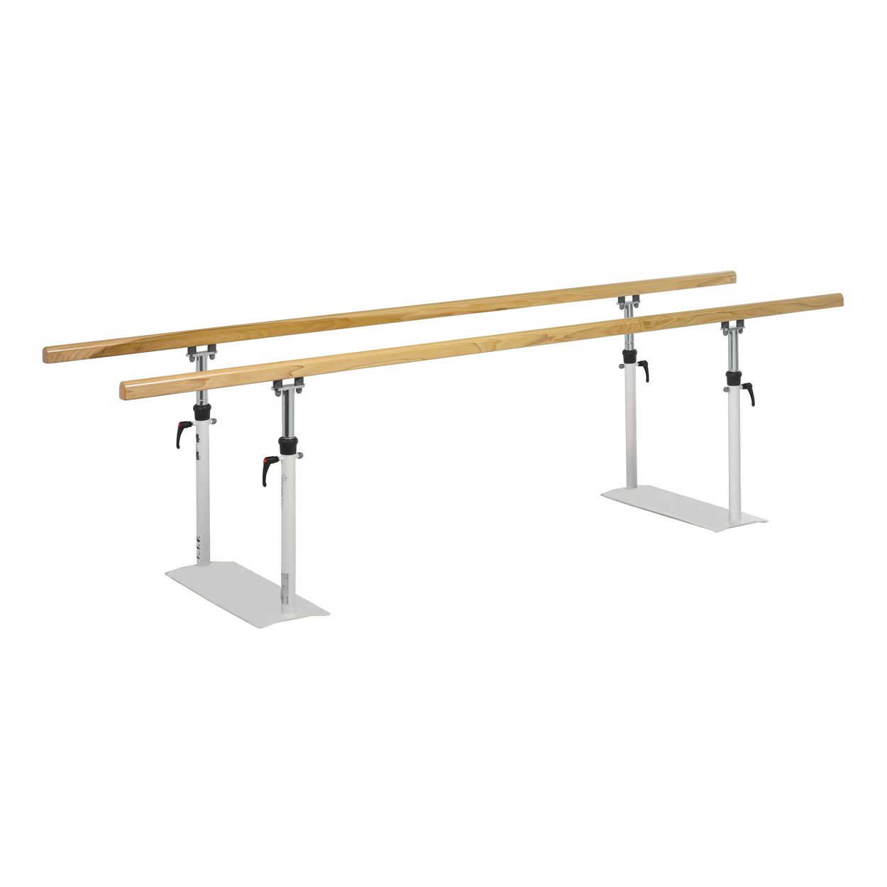 Parallel bars standard, bar length 3 m, bar made of wood