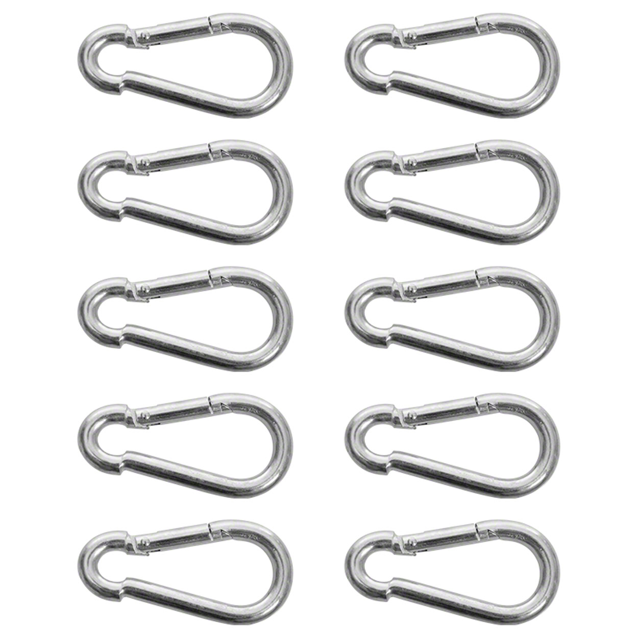 Snap hook, 8 cm, set of 10