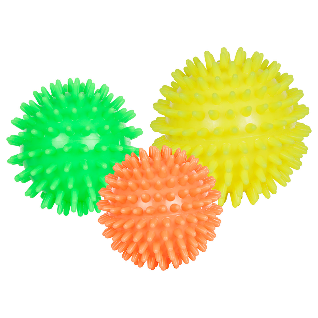 Spiky Massage Ball soft, set of 3 1x ø 6 cm, ø 7 cm, ø 8 cm buy online