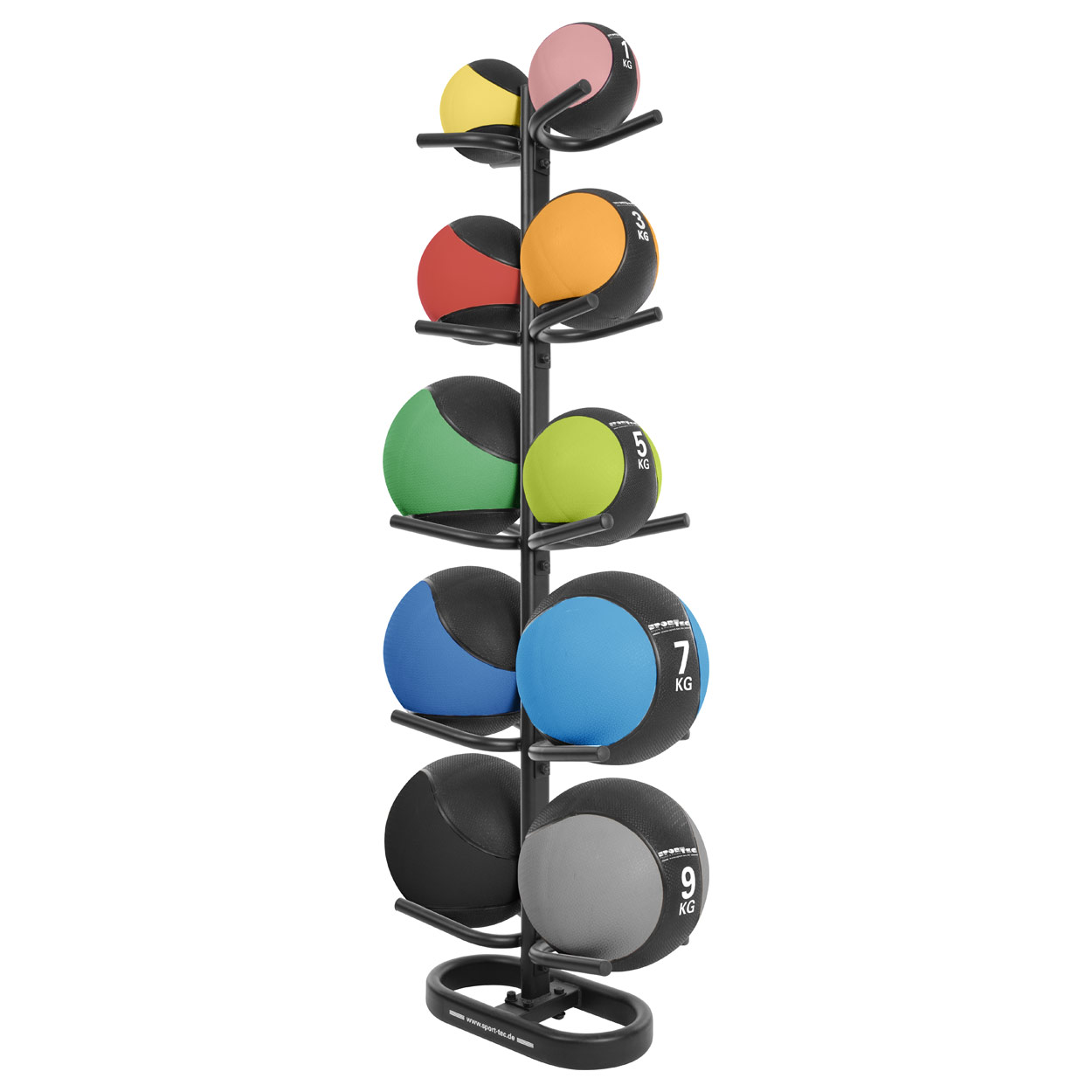 Sport Tec medicine ball set 11 pcs. 1 10 kg incl. stand