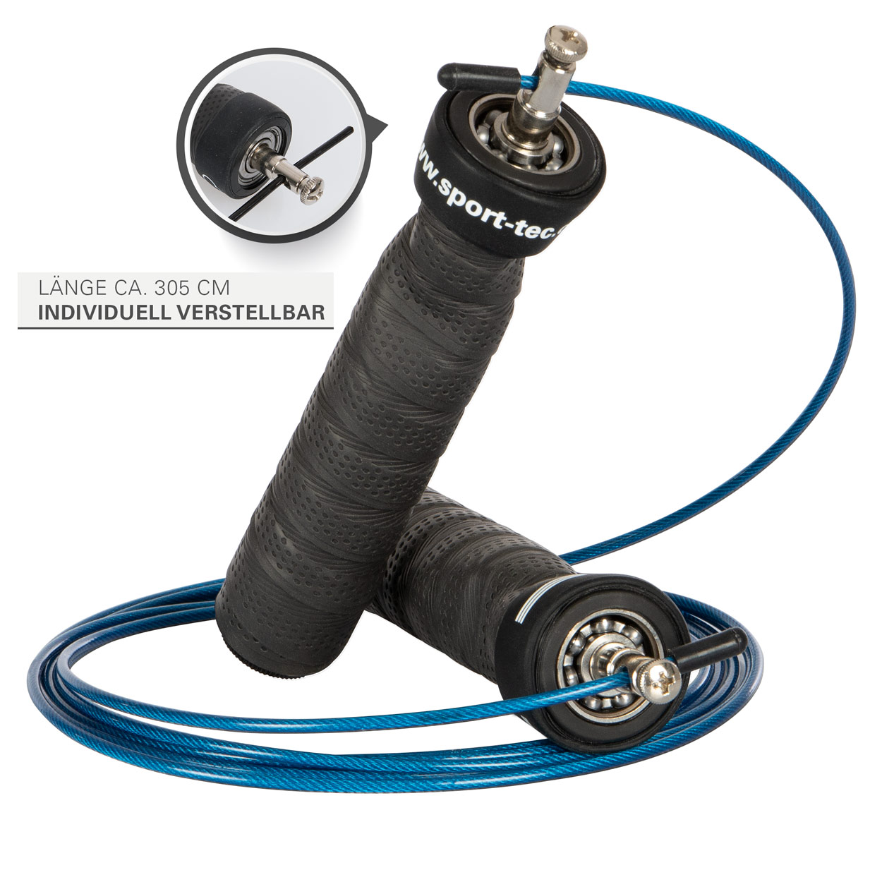 Speed Rope Handles Sport-Tec speed rope with non-slip handles incl. 2 weights - buy online ...