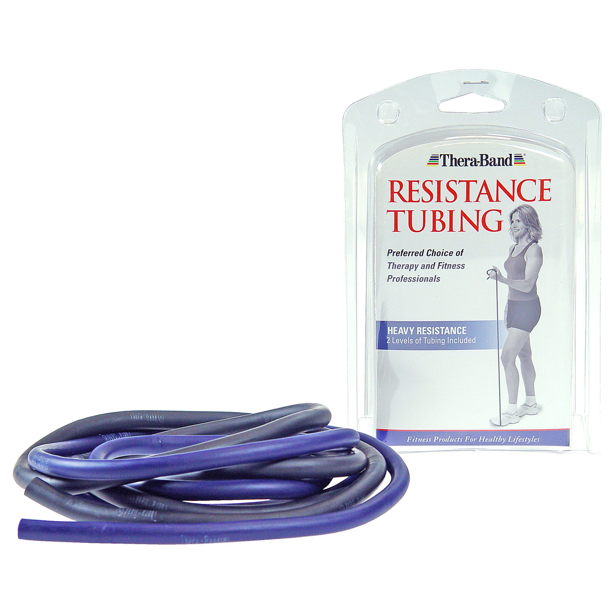 Thera Band tubing set strong blue black each 1.5 m Buy now
