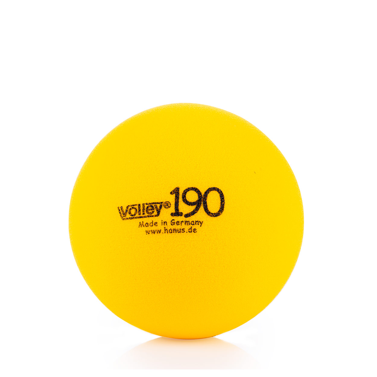 VOLLEY foam ball uncoated, Ø 19 cm, yellow