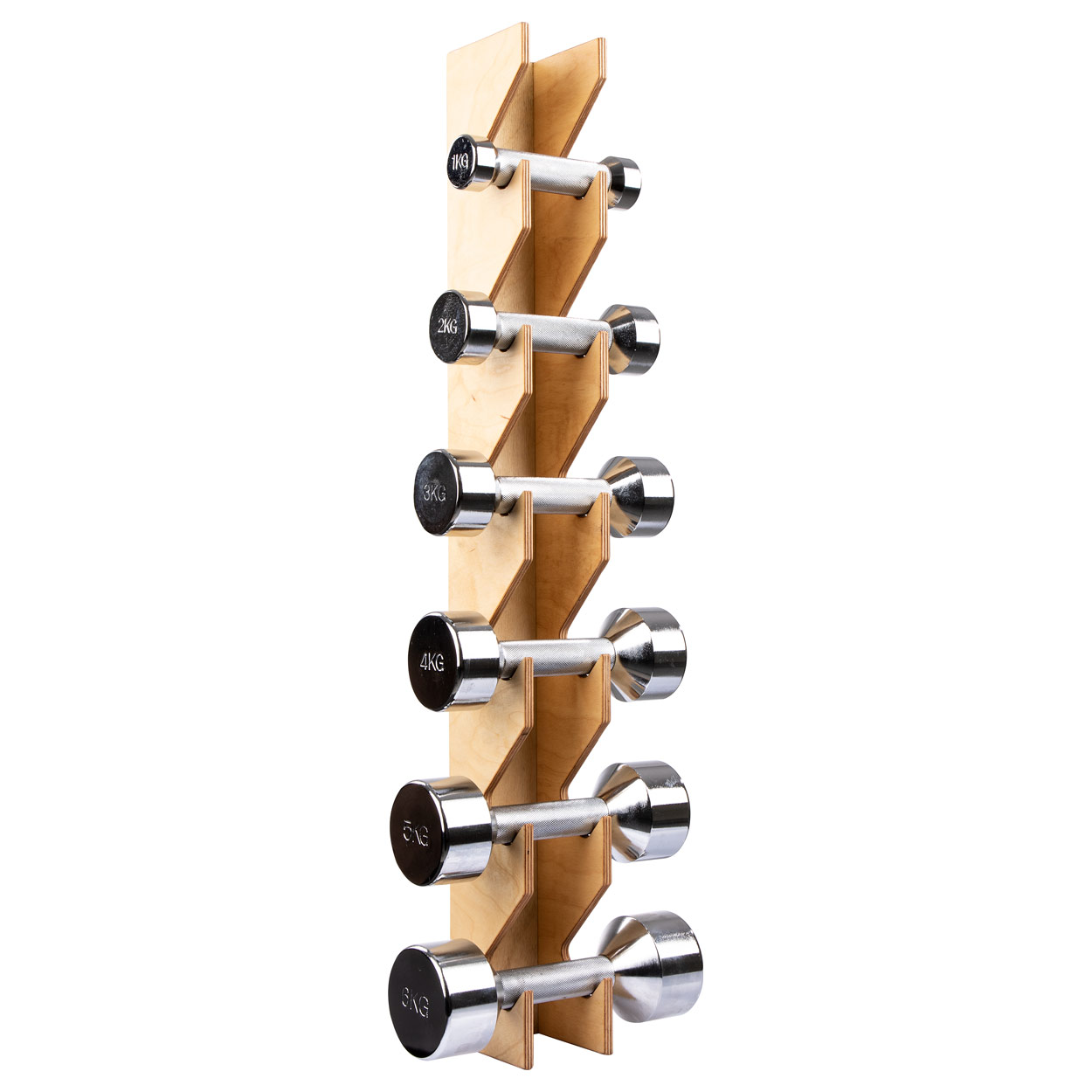 Chrome dumbbell set online with rack
