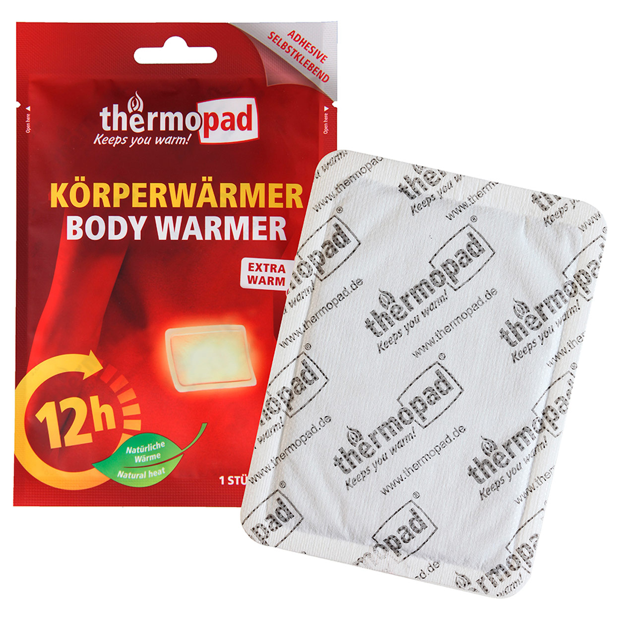 Thermopad natural warmer Chaufferette mains TpH30975 Durée de