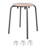 gymnastics stool Standard with wooden seat,  35 cm,  frame color anthracite