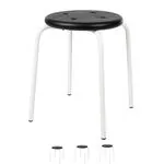  stool standard with PU seat,  35 cm, frame color white