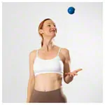 Image shows Foam ball coated,  7 cm, blue