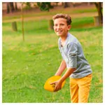 VOLLEY Mini Football made of foam with elephant skin, yellow