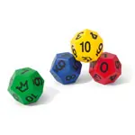 VOLLEY foam learning cube with elephant skin, 12 faces, with numbers