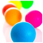 Image shows foam ball Dragonskin Neon, coated, � 21 cm, set of 6