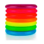 Image shows Sport-Tec Soft-Flyer throwing disc, coated