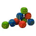 VOLLEY foam cubes uncoated, 30x30x30 cm