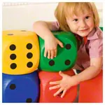 VOLLEY foam cubes uncoated, 30x30x30 cm