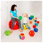 VOLLEY foam cubes uncoated, 30x30x30 cm